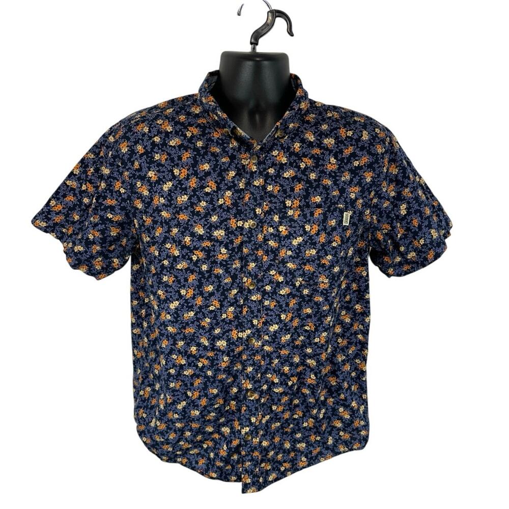 Dravus Floral Short Sleeve Shirt Size Medium Preppy Casual